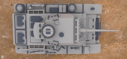 三号坦克坦克 战车 kpfw 3 ausf solidedge stp缩略图